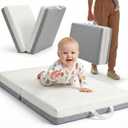 Bi-Fold Pack and Play Mattress, 3 Inch Thick Soft & Firm Memory Foam Breathable Portable Pack n Play Mattresses, Baby Playpen Mattresses with Removable Washable Cover 38x26x3 Inch - Gary