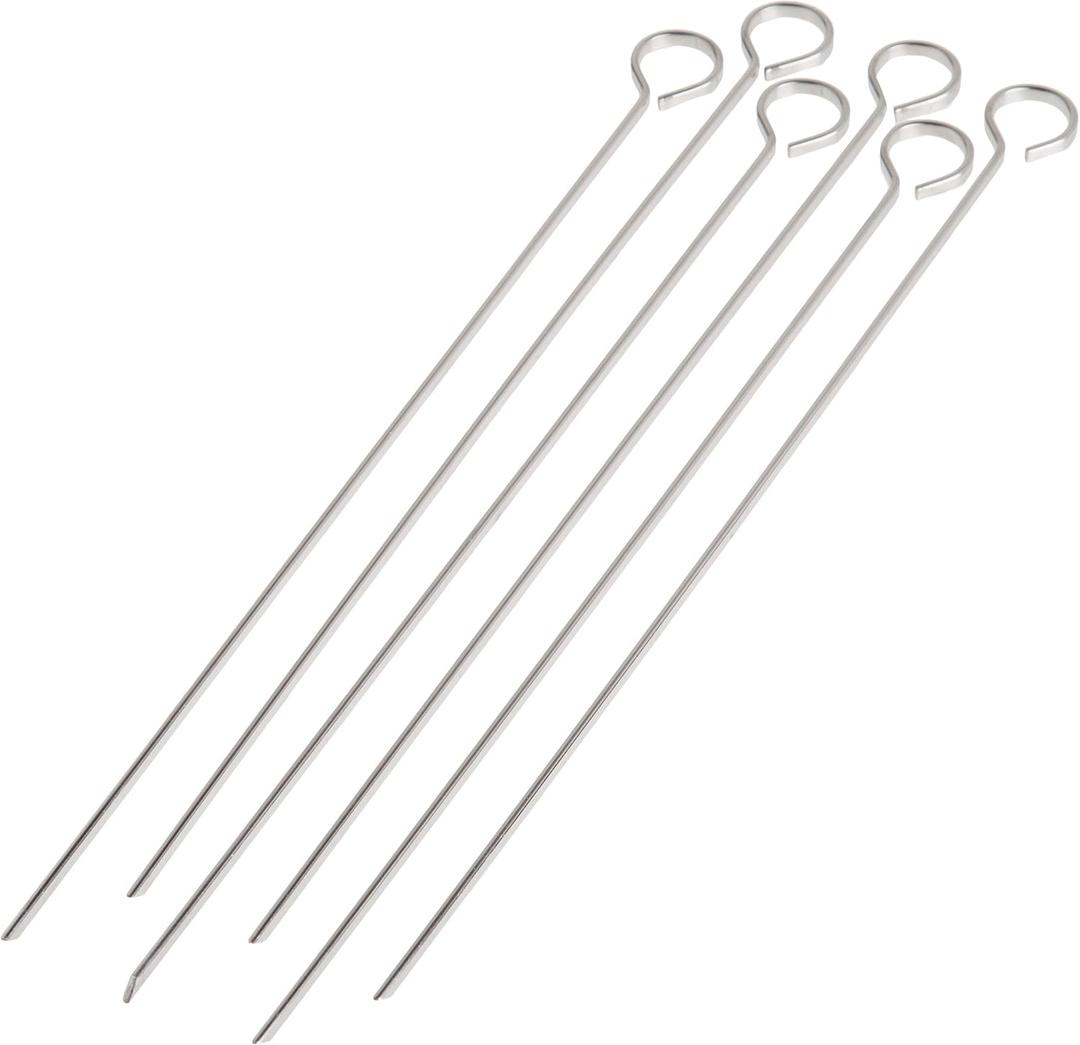 Norpro Stainless Steel 12-Inch Skewers, Set of 6