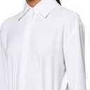 Norma Kamali Women's Four Sleeve Nk Shirt Long Dress (White, M)