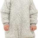 Mosebears Baby Sleep Sack with Legs,Cotton Baby Sleep Sack for Toddler Thicken 2.5 TOG (3-4T, Leaf)