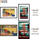upsimples 14x22 Picture Frame, Display Pictures 11x17 with Mat or 14 x 22 Without, Wall Hanging Newspaper Frames, Black, 1 Pack