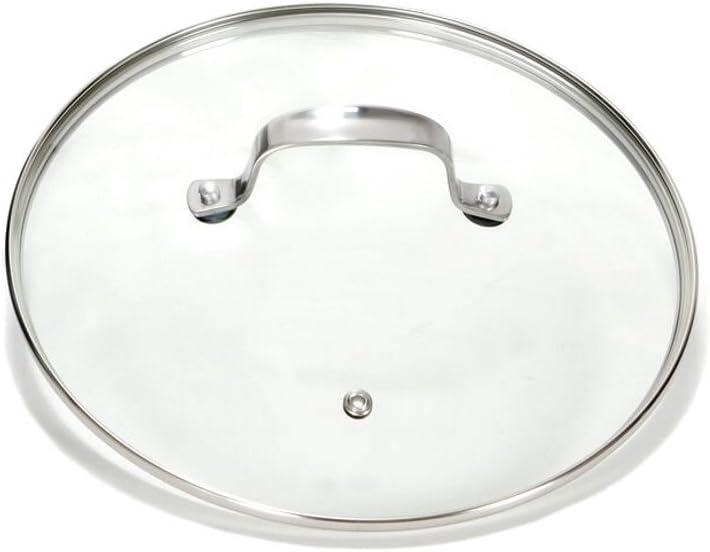 Gotham Steel Clear Tempered Glass Vented Lid - Prevents Pots and Pans from Messy Spillovers (9-inch Lid)