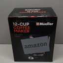 Mueller 12-Cup Drip Coffee Maker - Borosilicate Carafe, Auto-Off, Reusable Filter, Anti-Drip, Keep-Warm Function, Clear Water Level Window Coffee Machine, Kitchen Essentials & Accessories