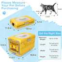 Cat Carrier Pet Carrier for Cat, Plastic Collapsible Cat Carrier Hard for Camping Vet Visits Travel, Fully Breathable Pet Travel Carrier Crate Under 13LBS (18.9" L x 11.8" W x 12.6" H)