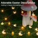 suddus Easter Lights Outdoor, Easter String Lights Battery Operated 12.8ft 40 LED Easter Decorations Indoor
