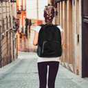 Eccliy Backpack 17 Inches Wholesale Back Pack Basic Backpack for adult Lightweight Outdoor Travel Bookbags(Black)