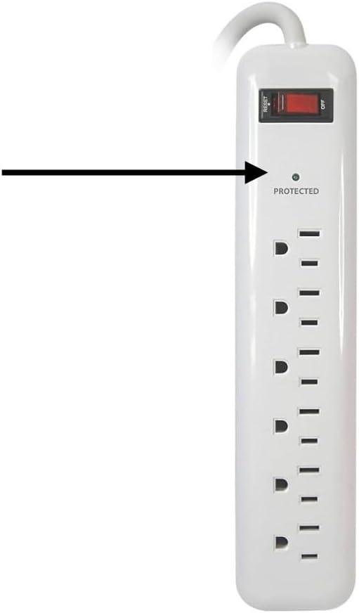 Hidden Surveillance Camera 6 Outlet Power Strip, Spy Security Camera