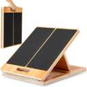 StrongTek 13 Wide Portable Wooden Slant Board, 5-Level Incline (15-35), Lower Grip Handle, Beginner & Rehab Friendly, Non-Slip Surface for Calf Stretching, Squats, Physical Therapy (large)