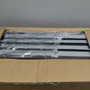 DGSL Dog Ramp for Car, 4-Step Folding Dog Stairs, Aluminum, Black, Supports Up to 250 Lbs