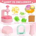 PIGETALE Fabric Flower Bouquets Toys for Girls 3 4 5 6 7 8 9 10 Years Old, DIY Arts & Crafts Kit for Kids Ages 4-8, Educational Preschool Learning Gardening Toys for Toddlers Christmas Birthday Gifts