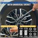 Scissor Jack for Car 2.5 Ton (5512 lbs) Multipurpose Universal Car Jack Kit with Rubber Jack Pad, Portable Spare Tire Changing Kit for Sedan SUV MPV Tesla