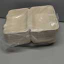 ECOLipak 75 Pack Clamshell Take Out Food Containers, 100% Compostable To Go Containers Disposable, 9X6 inch Heavy-Duty To Go Boxes, Eco-Friendly Biodegradable To Go Containers For Food