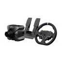 MOZA R3 Racing Simulator 4PCS Wheel & Pedals bundle for PC: R3 Direct Drive Base, ES Lite Steering Wheel, SR-P Lite Pedals and Table Clamp, Black