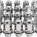 Set of 20, 14x1.5mm OEM Style Factory 1.85 Inch 7/8 22mm Hex Mag Washer Lug Nuts Compatible with Sequoia Landcruiser Tundra Lexus LX (Chrome)