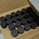 Glass Jars with Lids,Eco-Friendly Cosmetic Containers with Airtight Black Lids & Liners, Multi-Color Options for Cream, Lotion, Body Butter, DIY Skincare Travel Jars (Black, 2oz)