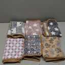 Grddaef Guinea Pig Fleece Blankets 6 Pieces Waterproof & Washable Small Animal Cage Liners Sleep Mat Bedding Pad for Hamster Chinchilla Rabbit Hedgehog (M-24 x 16 Inch)