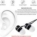 3 x Silicone Replacement Earbud Tips Earbud Covers Eartips Fit Most in-Ear Earbuds(Inner Hole 3.8mm -5.1mm) Headphone Ear Bud Replacement Tips 9 Pairs S M L