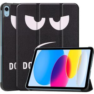 for iPad (A16) 11th Generation Case 11 inch 2025 & iPad 10th Generation Case 10.9 inch 2022, UUcovers Stand Tri-fold Smart Cover with Auto Wake/Sleep PU Leather Shockproof Shell, Don't Touch Me Eye