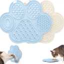 Li & Zhao 2 PCS Dog Lick Mats with Suction Cups - Cat & Puppy Lick Mat - Slow Feeder Dog Enrichment Toys for Yogurt, Peanut Butter, Food Treats