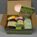 MODDA Crochet Kit for Beginners - Beginner Crochet Starter Kit with Easy-to-Follow Video Tutorials, Learn to Crochet Kits for Adults and Kids, DIY Knitting Supplies, Cactus Kit, 4 Pack Plants Family