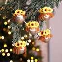 12 Pcs Western Handmade Christmas Ornament Highland Cow Ball Decoration 3D Christmas Tree Decor with Loop Shatterproof Hanging Ornament for Xmas Tree Home Farmhouse Decor Animal Lover Gifts