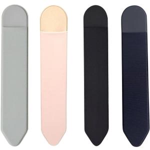 4 PCS Universal Self - Adhesive Elastic Stylus Holder Compatible with Apple Pencil 1st & 2nd Gen,Tablet Pen Cover in Black,Pink,Gray & Blue for iPad and Stylus Accessories