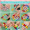 Iooleem Pony Beads (2000pcs Dark Blue), Beads for Bracelets Making, Crafts, Friendship Bracelets (Large Pack)