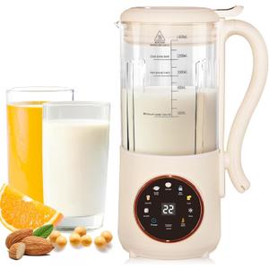 Automatic Nut Milk Maker Machine,9-in-1 Soy Milk Maker for Homemade Plant-Based Soy/Almond/Oat/Milks, Milk Machine with 24-Hour Timer, Keep Warm, Self-Cleaning, and Boil Water