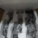 aboxoo Large Size 3 Pcs Thinker Statue, Silence is Gold, See No Evil Hear No Evil Speak No Evil Statues, Modern Resin Sculptures Decor for Living Room, Home, Office Study (Silver)