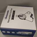 DEWENWILS Metal Extension Cord Reel,30FT Retractable Extension Cord, 16AWG/3C SJTW Power Cord, 3 Electrical Outlets, 10A Circuit Breaker, Wall or Ceiling Mountable for Workshop, Garage, UL Listed (Silver/Black-black Cord)