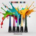 Longlasting Colored Liquid Eyeliner | Hypoallergenic, Vegan, Cruelty Free | Waterproof, Fade-Proof Eye Makeup, Easy-to-Apply | Colored Eyeliner Pen with Precision Tip for Smooth Application, Cranberry, 0.15 Oz (Pink)