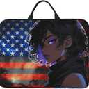 Custom Laptop Bag for Men Women Double Side Design,Personalized Hand Computer Protective Case Customized Gift Friends Lovers (American Cool Girl)