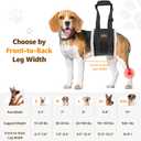 Adjustable Dog Lift Harness, Dog Sling for Large Dogs Lift Support and Rehab Harness for Weak Rear Legs, Soft Hind Leg Support Helps Senior, Injured, Disabled and After ACL Surgery Dogs(Black,Medium)