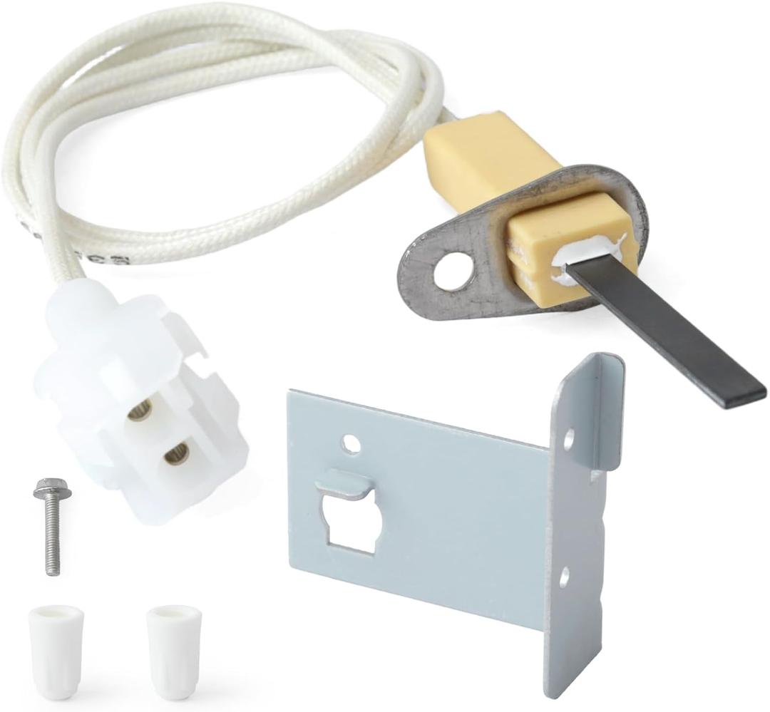 YUXIVCNE 768A-844 Furnace Igniters Compatible with Lennox Furnaces Replacement for Rheem 80V Silicon Nitride Hot Surface Ignitors Replace 768A-4 41K5601 LB-109261A 62-24134-02, 2 Terminal Receptacle