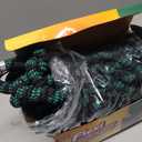 Flexi Hose with 8 Function Nozzle, 50FT - Lightweight Expandable Garden Hose, No-Kink Flexibility, 3/4 Inch Solid Brass Fittings and Double Latex Core - Black and Green