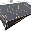 Jump Practice Ramp for BMX Bike & Bicycle & Skateboards ，Black：Large Size