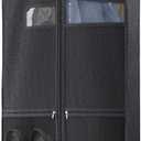43" Travel Garment Bag with Accessories Zipper Pocket, Heavy Duty Suit Bag for Suits, Tuxedos, Dresses, Coats, Black, 1 pack