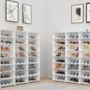 Shoe Storage,48 Pairs Shoe Rack Organizer for Closet Shoe Cabinet with Door Shoe Shelves for Closet,Entryway,Hallway,Bedroom