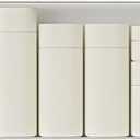 5pcs Travel Cream Dispenser Bottles Set Travel Bottles Toiletry Containers Set, TSA Approved, Travel Essentials (Beige)