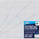 U.S. Art Supply 36" x 48" White/Blue Professional Self Healing 5-6 Layer Double Sided Durable Non-Slip Cutting Mat Great for Scrapbooking, Quilting, Sewing and all Arts & Crafts Projects (48"L x 36"W)