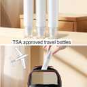 airless Pump Bottles Travel,Travel Toiletry containers,Lotion Dispenser with Pump,Small Pump Bottle (semi-Transparent, PP-50ml)