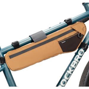 Bike Frame Bag Bike Triangle Bag Anti-Slip 5-Point Straps Mount Bicycle Under Tube Bike Bag,Cable Port & Pump Holder, Fits Hydration Pack for Gravel MTB & Road Bike Accessories