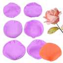 6 Pcs Rose Petal Silicone Molds Flower Theme Chocolate Baking Molds for Valentine's Day Birthday Cake Decoration Cupcake Topper Fondant Candy Sugar Craft Clay Resin