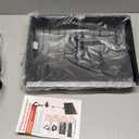 Snow Shovel for Driveway, Snow Removal Shovel with Ergonomic D-Grip Handle, 48-inch Long Lightweight Shoveling Tool, Large Capacity Shovel for Garden, Car Garage, Home Sidewalk and Camping, Black