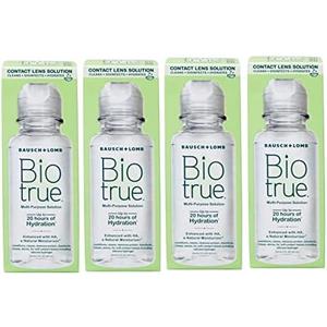 Biotrue Contact Solution, Multi-Purpose Lens Solution for Soft Lenses, Cleans, Disinfects, Removes Protein Build-Up, Dirt & Debris, Hydrates, Stores & Conditions Contacts, 2 Fl Oz (Pack of 1)