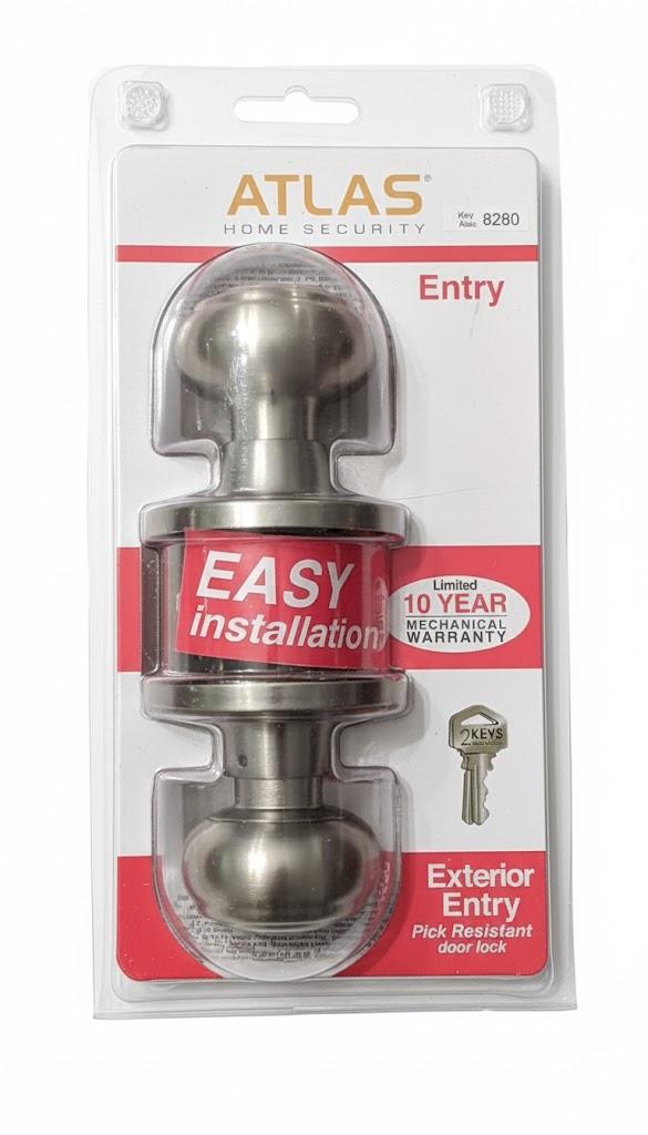 New Atlas Home Security Exterior Entry Pick Resistant Door Lock Ball Door Knob