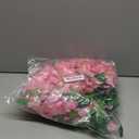 Artificial Wisteria Hanging Flowers Fake Wisteria Flower Garland Silk Vines Rattan Decor for Home Wedding Arch Wall Garden Greenery Bedroom Outdoor Office Party Decoration (12, Dark Pink)