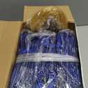 Kolldenn 36 Pack Small Thank You Gift Bags with Handles 5.9 x 4.3 x 2.4 Inches Wedding Favor Bags with Bow Ribbon Graduation Candy Goodie Gift Bag Bulk for Wedding Birthday Bridal Shower(Royal Blue)