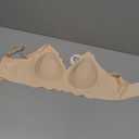 COCOMARTS Jelly Bras for Women No Underwire Scalloped Push Up Wireless Bralettes Seamless Soft Comfort Everyday Tshirt Bra (Beige, S)