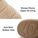 RockDove Womens Sherpa Fleece Camp Slippers Memory Foam Indoor Outdoor Machine Washable